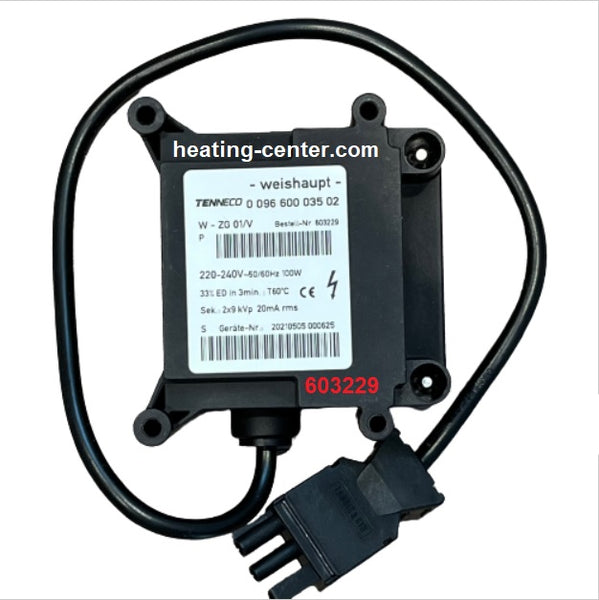 603229  Ignition unit type W-ZG01V 230V 100VA ****DISCONTINUED****