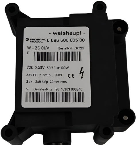 603221 Ignition Unit Type  W-ZG01 230V 100VA ****DISCONTINUED****