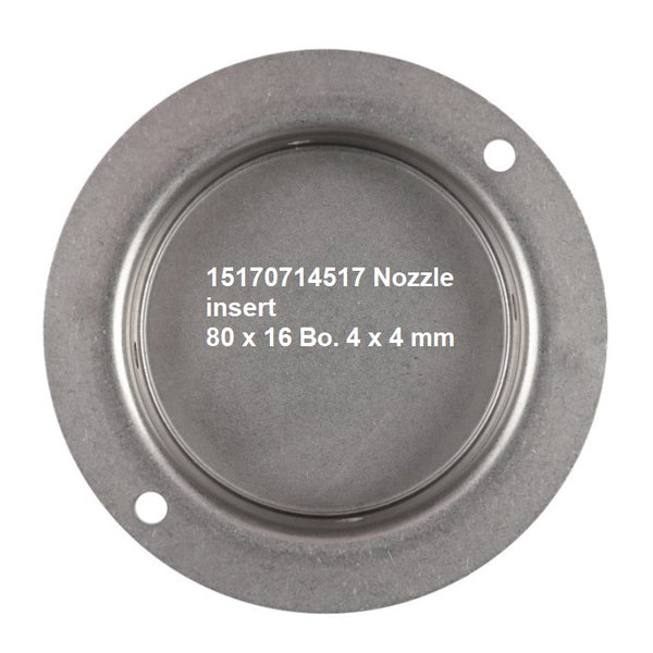 15170714517 Nozzle insert 80 x 16 Bo. 4 x 4 mm