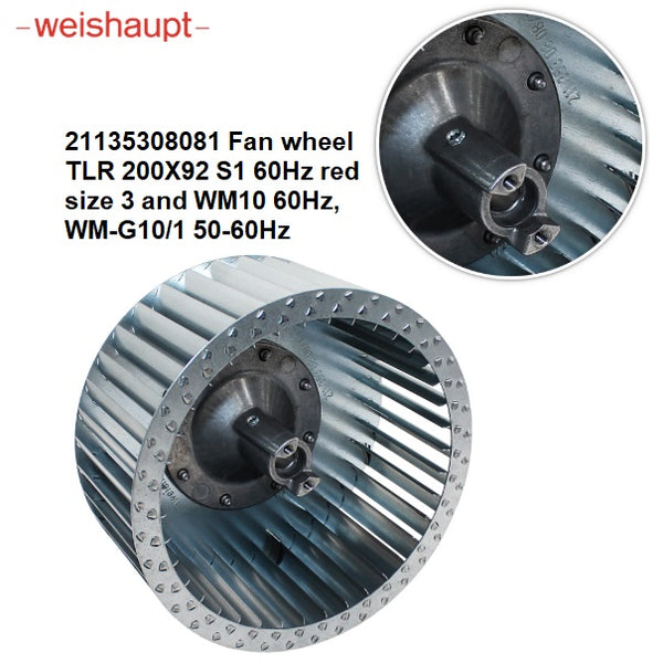 21135308081 Fan wheel TLR 200X92 S1 60Hz red