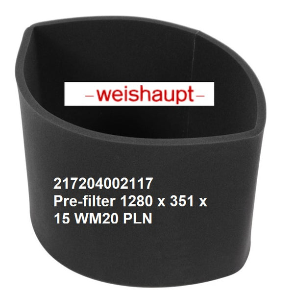 21720402117 Pre-filter 1280x351x15 WM20 PLN foam