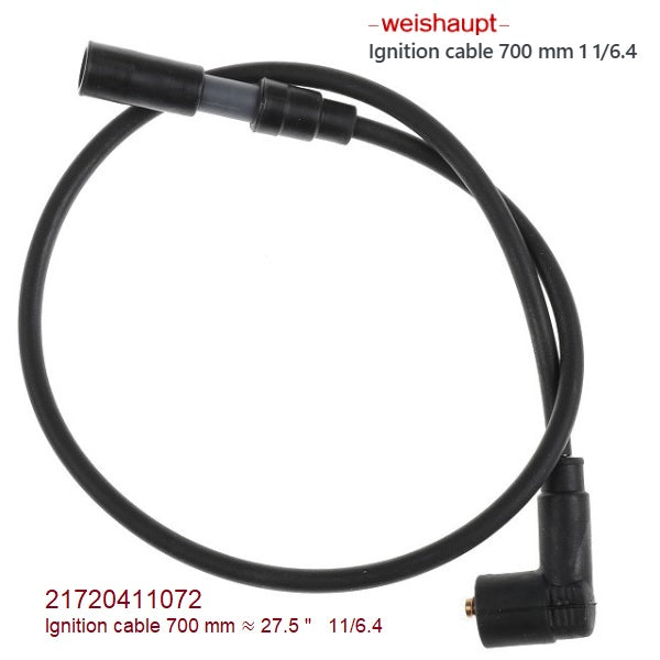 21720411072 Ignition cable 700 mm ≈ 27.5  inch   11/6.4
