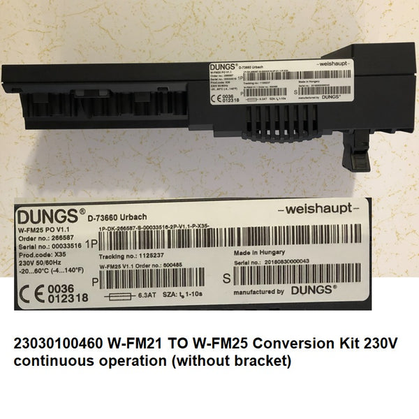 23030100460 W-FM21 TO W-FM25 Conversion Kit 230V  continuous operation