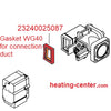 23240025087 Gasket WG40 for connection duct
