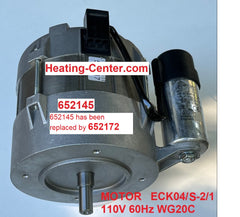 652172 Motor ECK04/S-2/1 120V 60Hz WG20 capacitor 25 μF