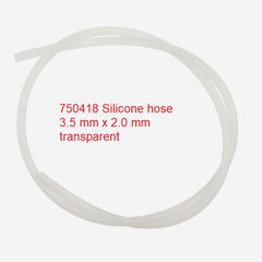 750418 Silicone hose 3.5 x 2.0 mm transparent