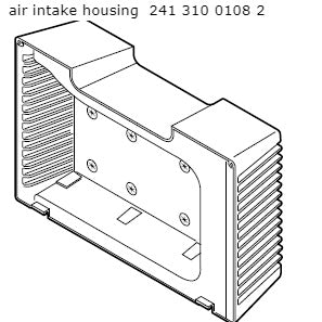 24131001082 Air intake housing complete WL30 WG30